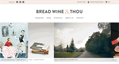 Desktop Screenshot of breadwinethou.com