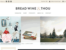 Tablet Screenshot of breadwinethou.com